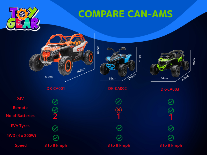24V 1-Seater Licensed Can Am Renegade Kids Ride On ATV Blue