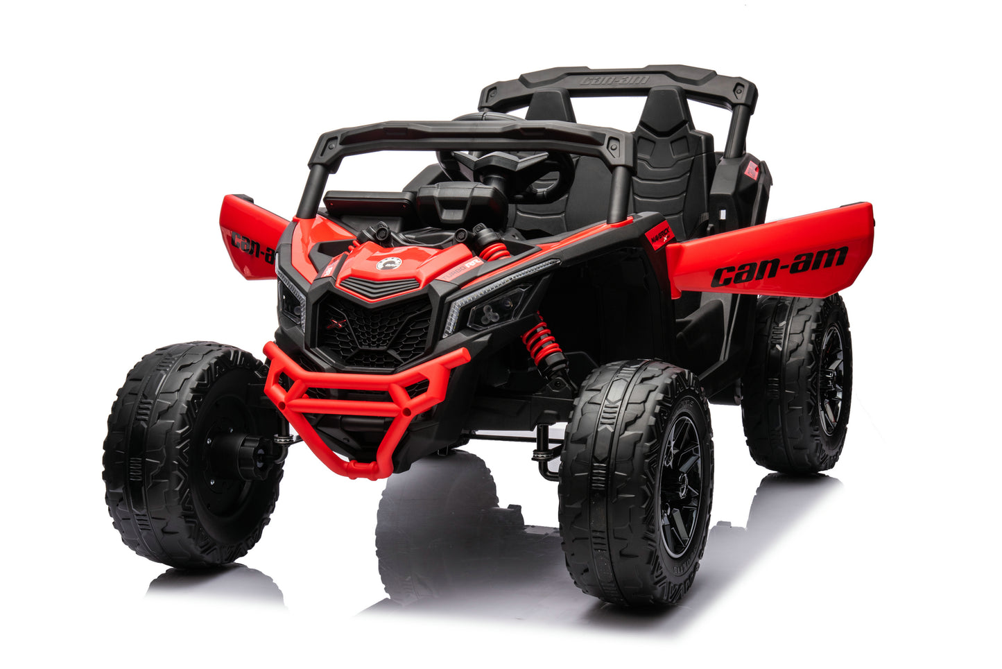 24V 1-Seater Licensed Can-Am RC Kids Ride-on Car Red