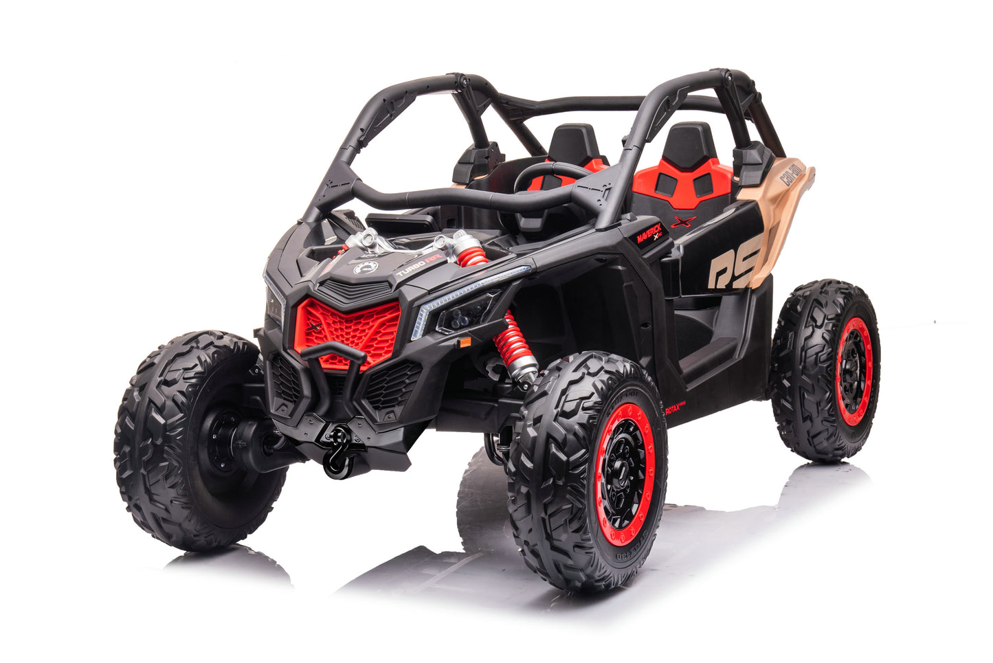 24V 2-Seater Licensed Can-Am RC Kids Ride-on Car Black