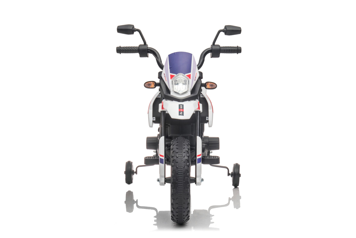 12V 1-Seater Licensed Aprilia RX125 Kids Ride On Bike White