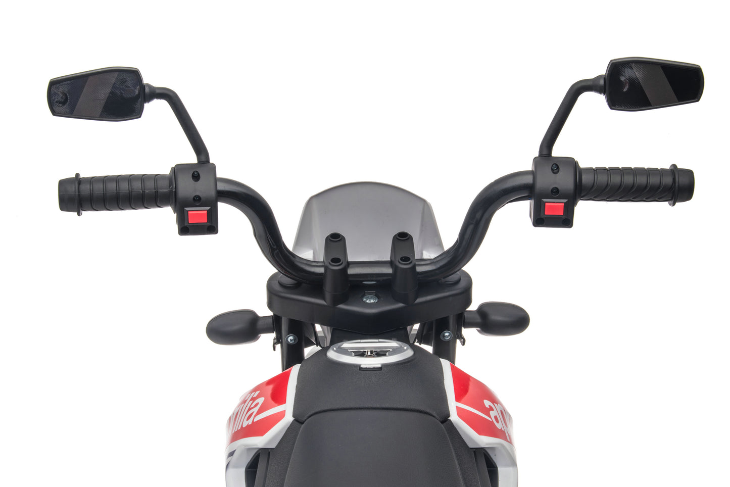 12V 1-Seater Licensed Aprilia RX125 Kids Ride On Bike White