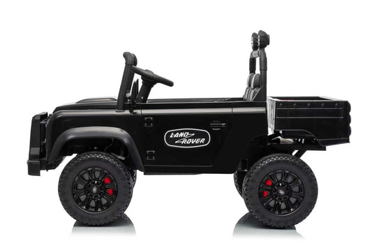 24V 2-Seater Licensed Land Rover Defender RC Kids Ride-On Car Black