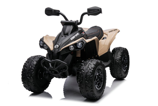 24V 1-Seater Licensed Can Am Renegade Kids Ride On ATV Khaki