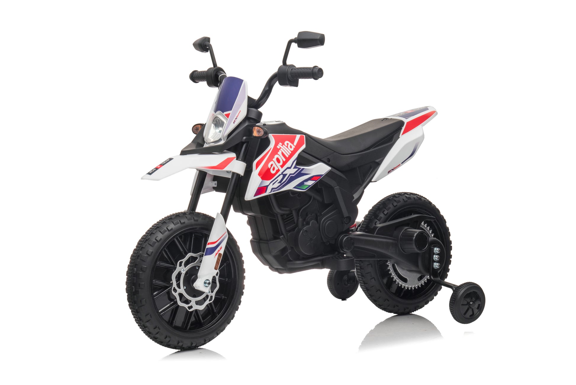 Kids Moto Rally Wheels Blanca Moto Eléctrica Globo 6V Blanca Baby
