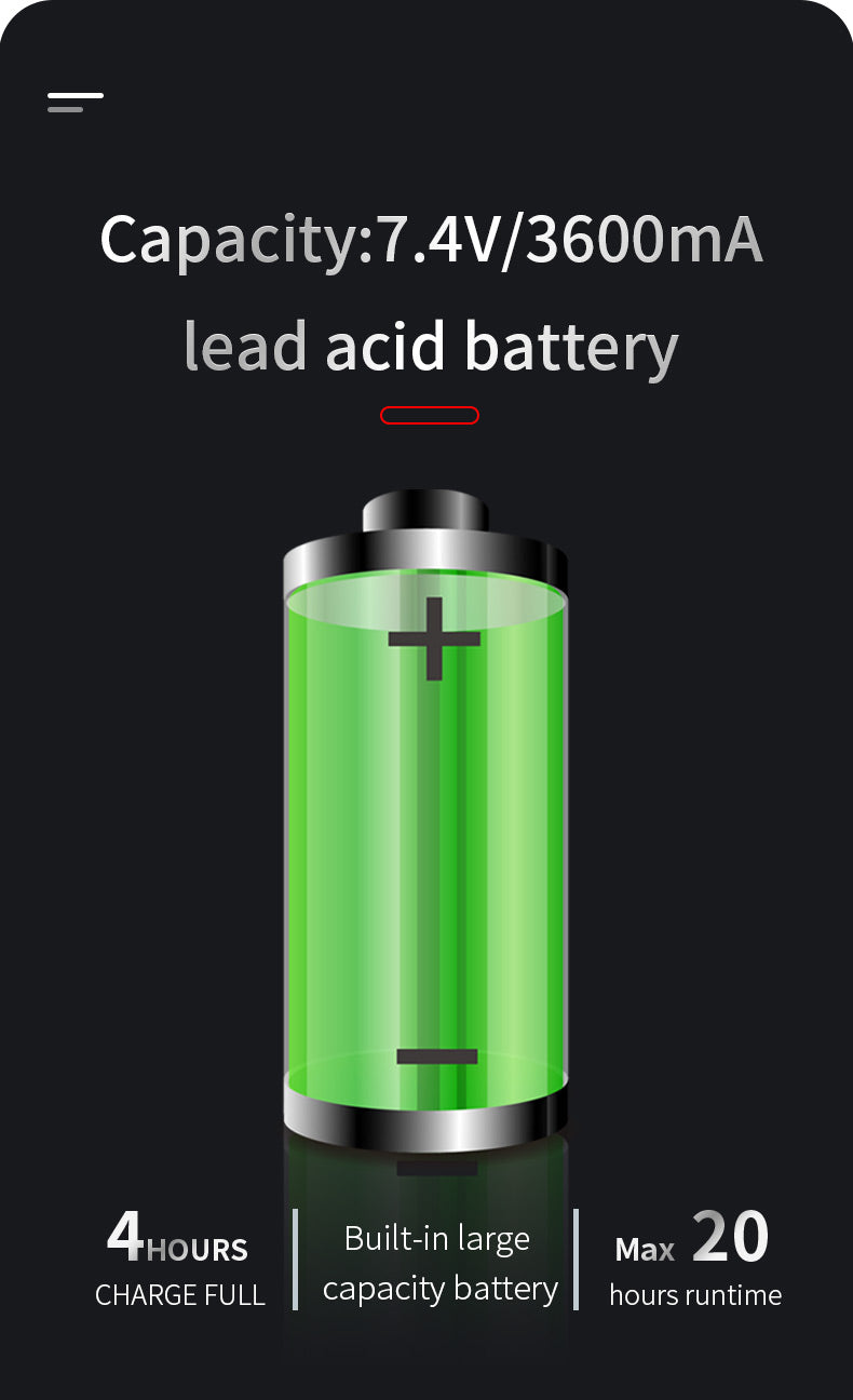 Portable Party Speaker with Handle 30W 6.5" Woofer x 2 & 3" Tweeter with RGB LED