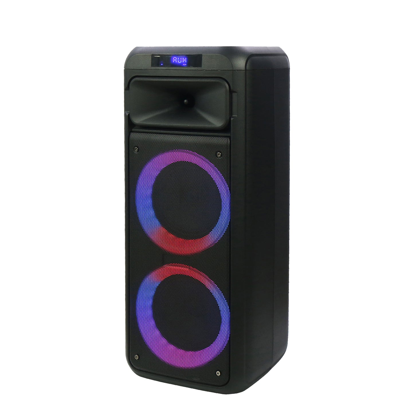 Portable Party Speaker with Handle 30W 6.5" Woofer x 2 & 3" Tweeter with RGB LED